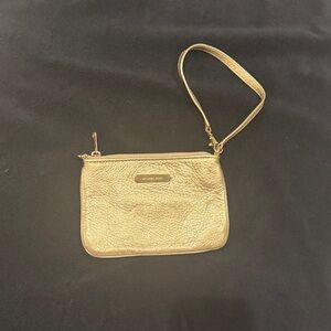 Metallic gold Micheal Kors wallet / wristlet